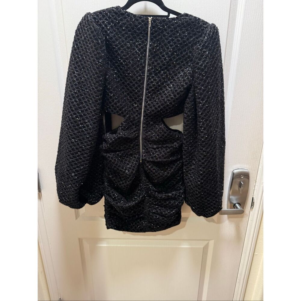 Line & Dot Echo Cut Out Mini Dress in Black Cocktail Party Dress size XS NWT - Picture 6 of 8